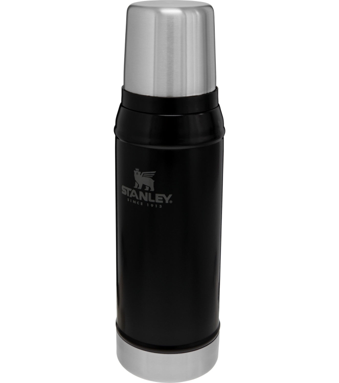 Stanley Stanley The Legendary Classic Bottle .75L / 25oz matte black pebble 10-01612-028 Matte Black Pebble Stanley koken 10-01612-028 licht grijs bij Leerentveldvrijetijd.nl