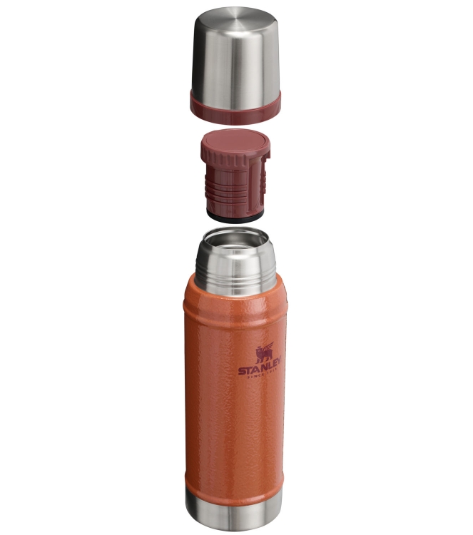 Stanley Stanley The Legendary Classic Bottle .75L / 25oz hammertone clay 10-01612-065 Hammertone Clay Stanley koken 10-01612-065 geel bij Leerentveldvrijetijd.nl