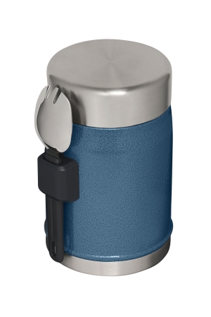 Stanley Stanley The Legendary Food Jar + Spork .4L / 14oz Hammertone Lake Stanley Stanley The Legendary Food Jar + Spork .4L / 14oz Hammertone Lake