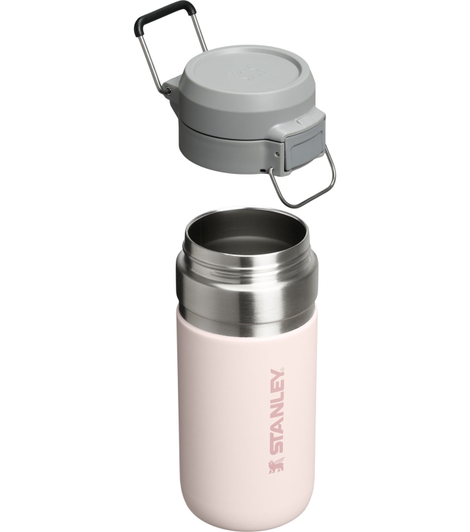 Stanley Stanley The Quick-Flip Water Bottle .47L / 16oz rose quartz 10-09148-106 Rose Quartz Stanley koken 10-09148-106 ivoor bij Leerentveldvrijetijd.nl