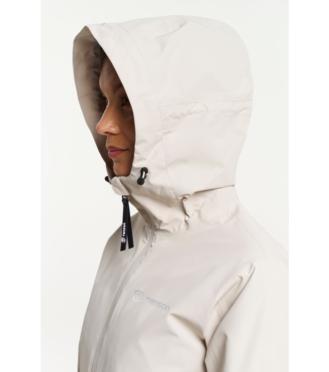 Tenson Tenson Winga Rain Jacket W 711 - sand 5018049 711 - Sand Tenson jassen 5018049 lichtblauw bij Leerentveldvrijetijd.nl