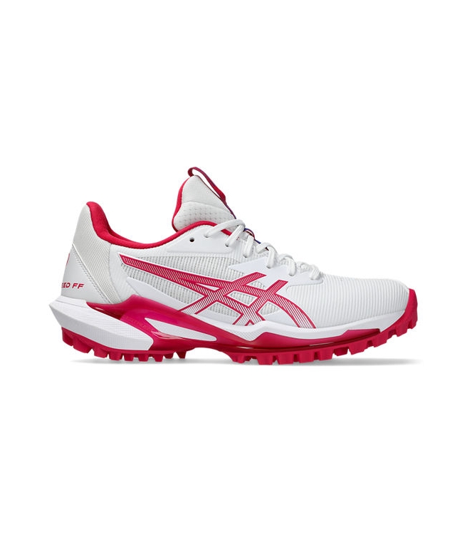 Asics Asics Field Speed FF 2 100_white/bright rose 1112A056 100_White/Bright Rose Asics hockeyschoenen 1112A056 roze bij Leerentveldvrijetijd.nl