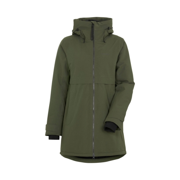 didriksons-1913 Helle Wns Parka 6 300_Deep Green 506175