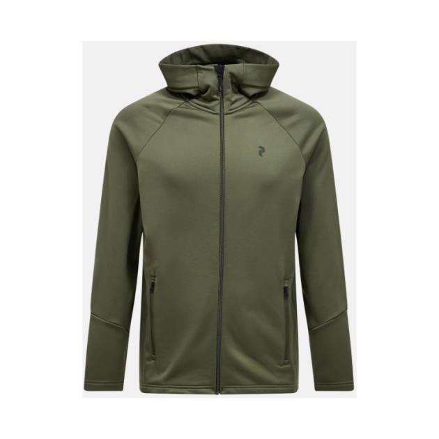 peak-performance M Rider Essentials Zip Hood 020_Pine Needle/Pine Needle G80573