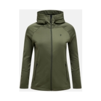 peak-performance W Rider Essentials Zip Hood 020_Pine Needle/Pine Needle G80574