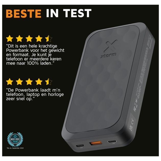xtorm 67W Fuel Series Powerbank 27.000 Midnight Black FS5271