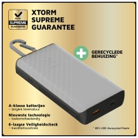 xtorm 15W Go2 Solar Power Bank 10.000  + Light - Charcoa Charcoal Black XG2S101