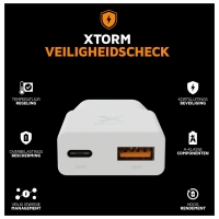 xtorm 25W Go2 SlimLine Charger - White White XG2SL025