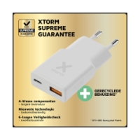 xtorm 33W Go2 SlimLine Charger - White White XG2SL033