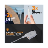 xtorm 33W Go2 SlimLine Charger - White White XG2SL033