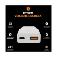 xtorm 33W Go2 SlimLine Charger - White White XG2SL033