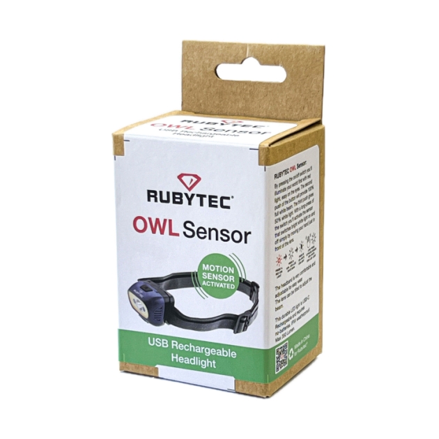 rubytec Owl Sensor USB Rechargeable Headlight yellow RU43330