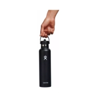 hydro-flask 21 oz Standard Mouth with Flex Straw Cap Black S21CFS