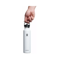 hydro-flask 21 oz Standard Mouth with Flex Straw Cap White S21CFS