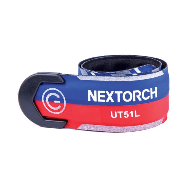 homeij Veilgheids LED armband Nextorch oplaadbaar blauw/rood 77NT-UT51L