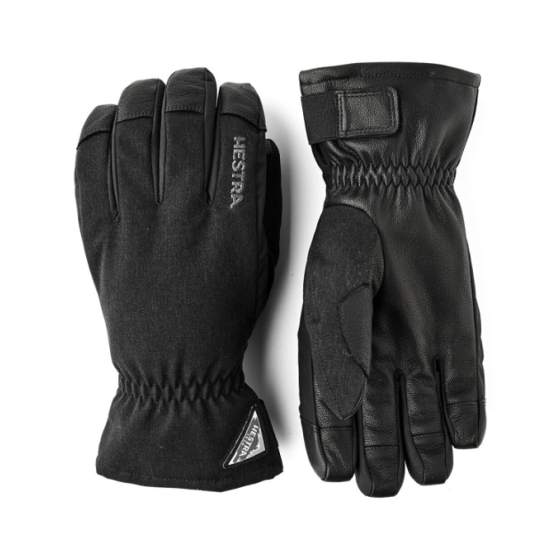 hestra Powder Short - 5 finger 100_Black 3002800