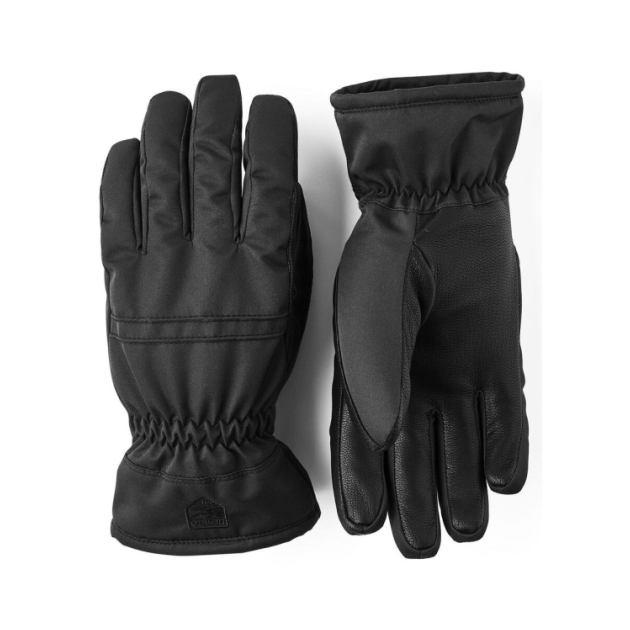 hestra Women's Primaloft Leather - 5 finger 100_Black 3003710