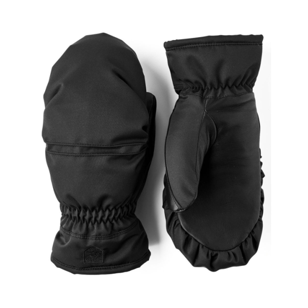 hestra Women's Primaloft Leather - mitt 100_Black 3003711