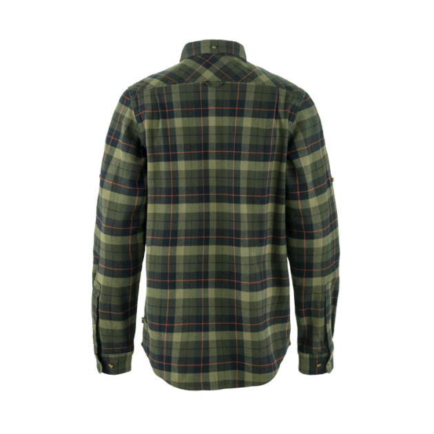 fjällräven Singi Heavy Flannel Shirt men 550-662_Black-Deep Forest F81373