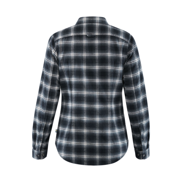 fjällräven Övik Flannel Shirt W 555_Dark Navy F89833
