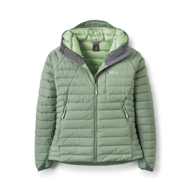 rab Microlight Windstopper Hoody Wmns Dark Fig Green QDB-74