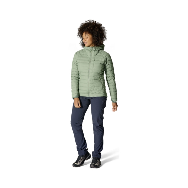 rab Microlight Windstopper Hoody Wmns Dark Fig Green QDB-74