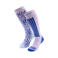 poederbaas Ski Socks 2-pack 501_Lila PB040712