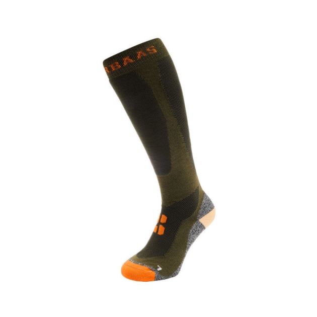 poederbaas Bamboo Freeride Ski Socks 304_Olive Green PB050725