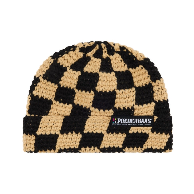 poederbaas Checkerboard Beanie 254_Warm Sand PB060710