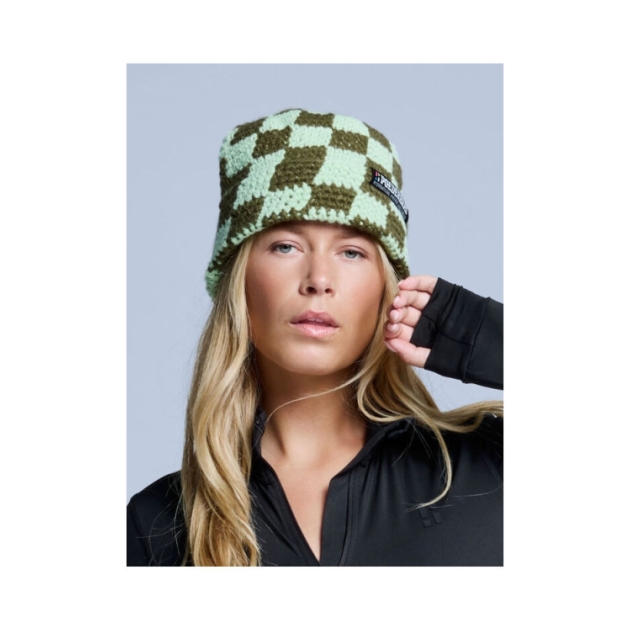 poederbaas Checkerboard Beanie 304_Olive Green PB060710