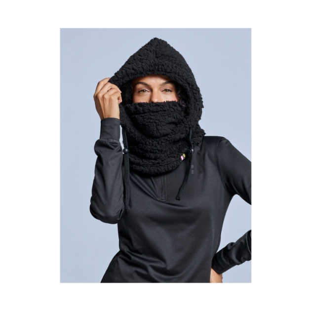 poederbaas Fluffy Balaclava 001_Black PB070712