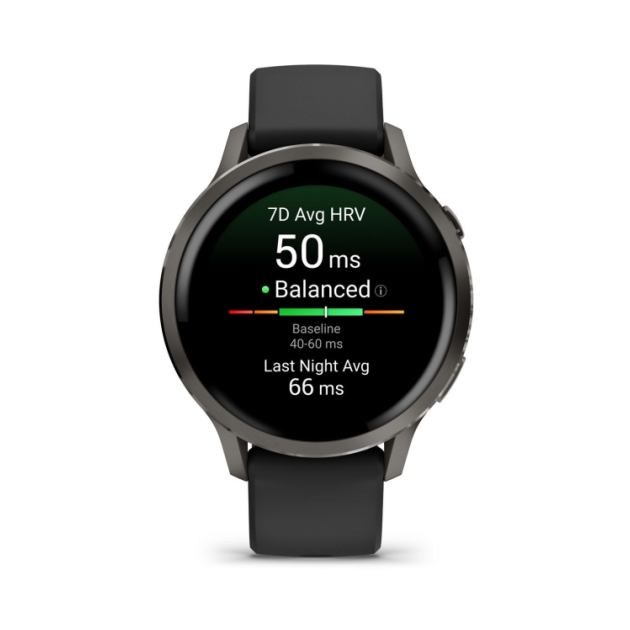 garmin Venu 4 - 41mm Slate met zwarte siliconen band 010-03013-02