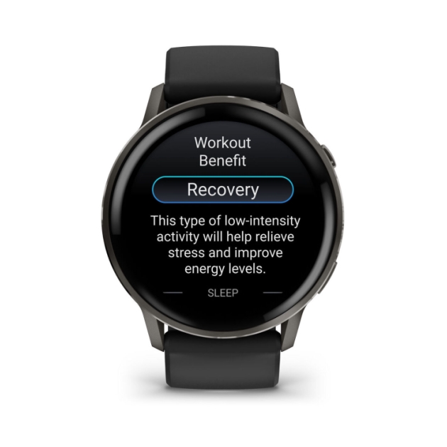 garmin Venu 4 - 45mm Slate met Zwarte siliconen band 010-03014-00