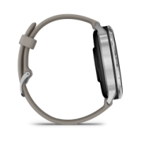 garmin Venu 4 - 45mm Zilver met zilvergrijze siliconen ba 010-03014-01