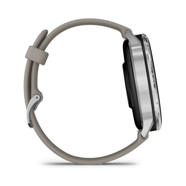 garmin Venu 4 - 45mm Zilver met zilvergrijze siliconen ba 010-03014-01