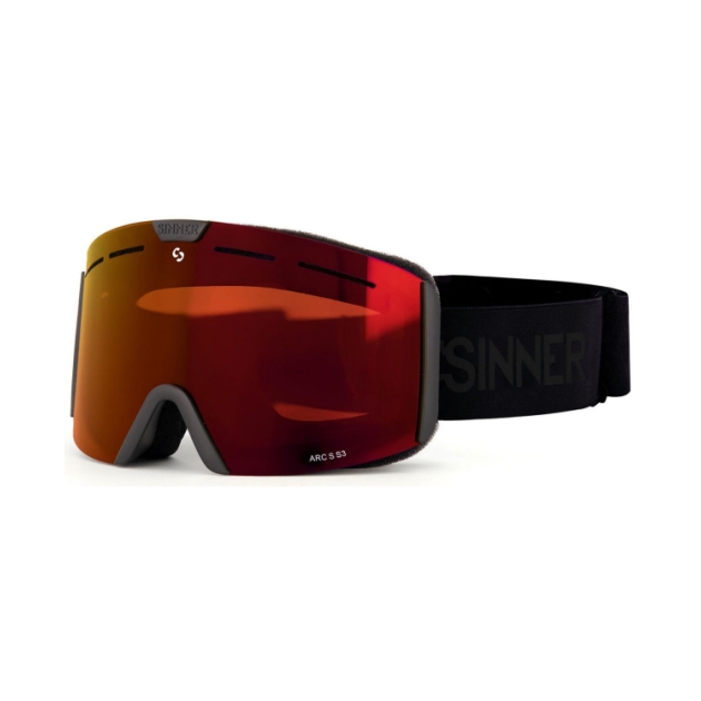 Sinner Arc S Mt Blk Dbl Fl Red Mr Vnt SIGO-204-10-58