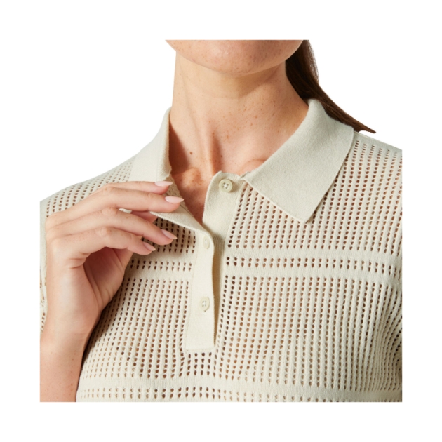 helly-hansen W Salt Knit Polo 034_Cream 34400