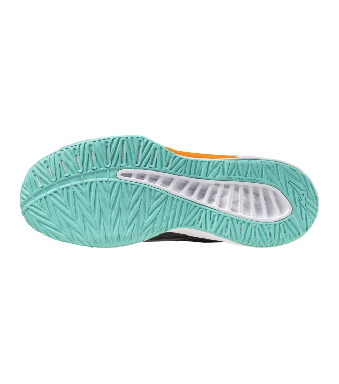 mizuno mizuno Thunder Blade Z black/tangelo/icegreen V1GA2370 7 Black/Tangelo/IceGreen mizuno hockeyschoenen V1GA2370 7 licht grijs bij Leerentveldvrijetijd.nl