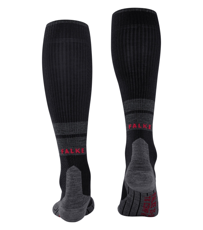 Falke Falke TK Compression Energy 3003_black 16090 3003_black Falke wandelsokken 16090 licht grijs bij Leerentveldvrijetijd.nl