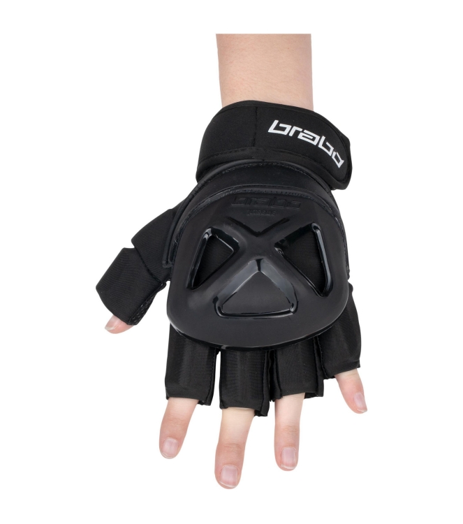 Brabo Brabo Extreme Player Glove black 317.01030.010 Black Brabo bescherming 317.01030.010 licht grijs bij Leerentveldvrijetijd.nl
