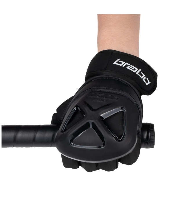 Brabo Brabo Extreme Player Glove black 317.01030.010 Black Brabo bescherming 317.01030.010 licht grijs bij Leerentveldvrijetijd.nl