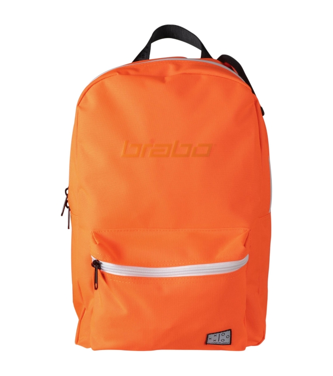 Brabo Brabo Backpack Force orange/white 319.55000.040 Orange/White Brabo hockeytassen 319.55000.040 beige bij Leerentveldvrijetijd.nl