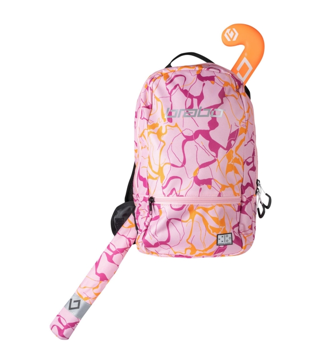 Brabo Brabo Backpack FUN marble/pink 319.55040.030 Marble/Pink Brabo hockeytassen 319.55040.030 ivoor bij Leerentveldvrijetijd.nl