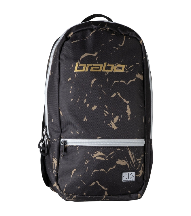 Brabo Brabo Backpack FUN marble/black 319.55040.050 Marble/Black Brabo hockeytassen 319.55040.050 licht grijs bij Leerentveldvrijetijd.nl