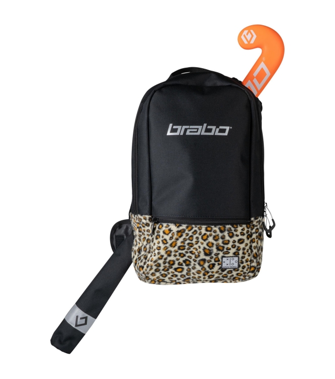 Brabo Brabo Backpack FUN leopard/black 319.55040.060 Leopard/Black Brabo hockeytassen 319.55040.060 groen bij Leerentveldvrijetijd.nl