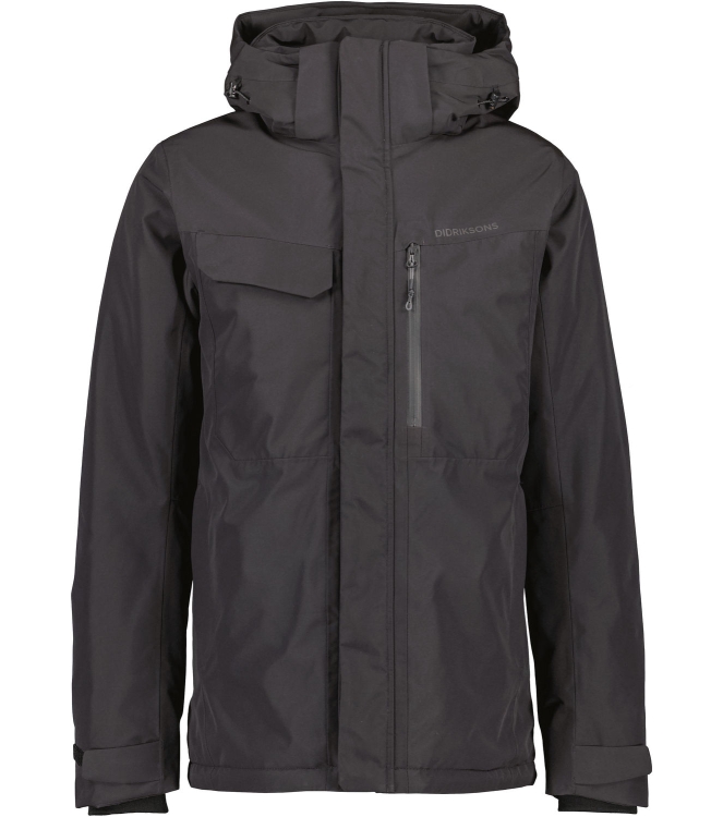 Didriksons 1913 Didriksons 1913 Stefan Usx Jkt 060_black 505041 060_Black Didriksons 1913 jassen 505041 licht grijs bij Leerentveldvrijetijd.nl