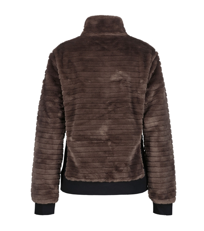 Luhta Luhta Isolahti Midlayer 190_dark brown 8_38255_432_L 190_Dark Brown Luhta fleeces en truien 8_38255_432_L oranje bij Leerentveldvrijetijd.nl