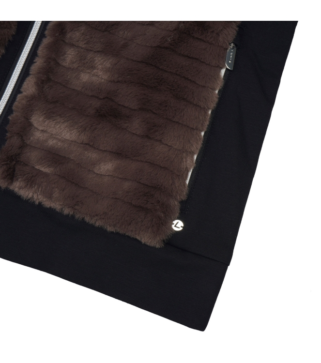 Luhta Luhta Isolahti Midlayer 190_dark brown 8_38255_432_L 190_Dark Brown Luhta fleeces en truien 8_38255_432_L oranje bij Leerentveldvrijetijd.nl