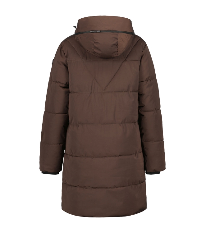 Luhta Luhta Eisele Coat 190_dark brown 8_38412_361_L 190_Dark Brown Luhta jassen 8_38412_361_L oranje bij Leerentveldvrijetijd.nl