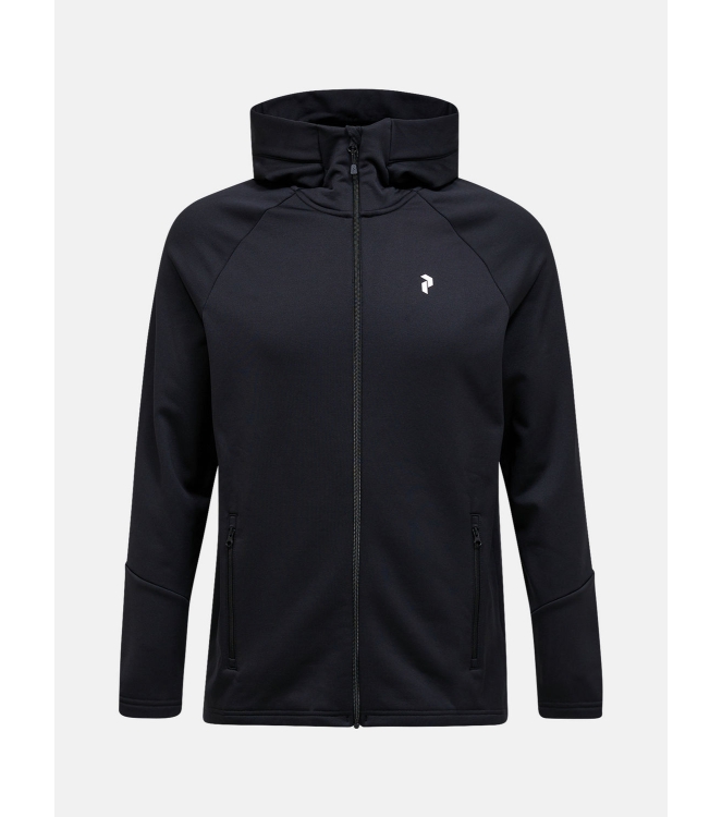 Peak Performance Peak Performance M Rider Essentials Zip Hood 030_black/black G80573 030_Black/Black Peak Performance fleeces en truien G80573 licht grijs bij Leerentveldvrijetijd.nl